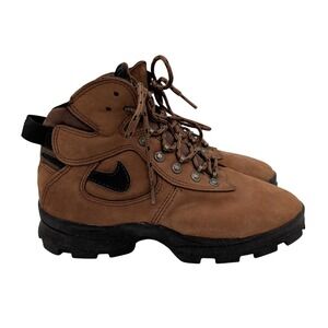 Nike ACG Air Hiking Boots Kids 5.5Y EU 38 Brown Suede Leather Vintage 653204-201